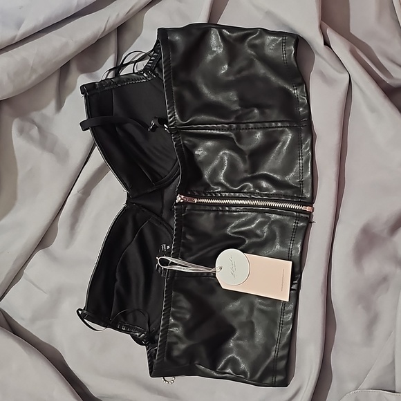 NWT XL BLASHE RHINESTONE CROP TOP - Picture 3 of 4